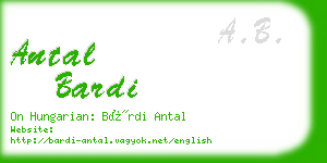 antal bardi business card